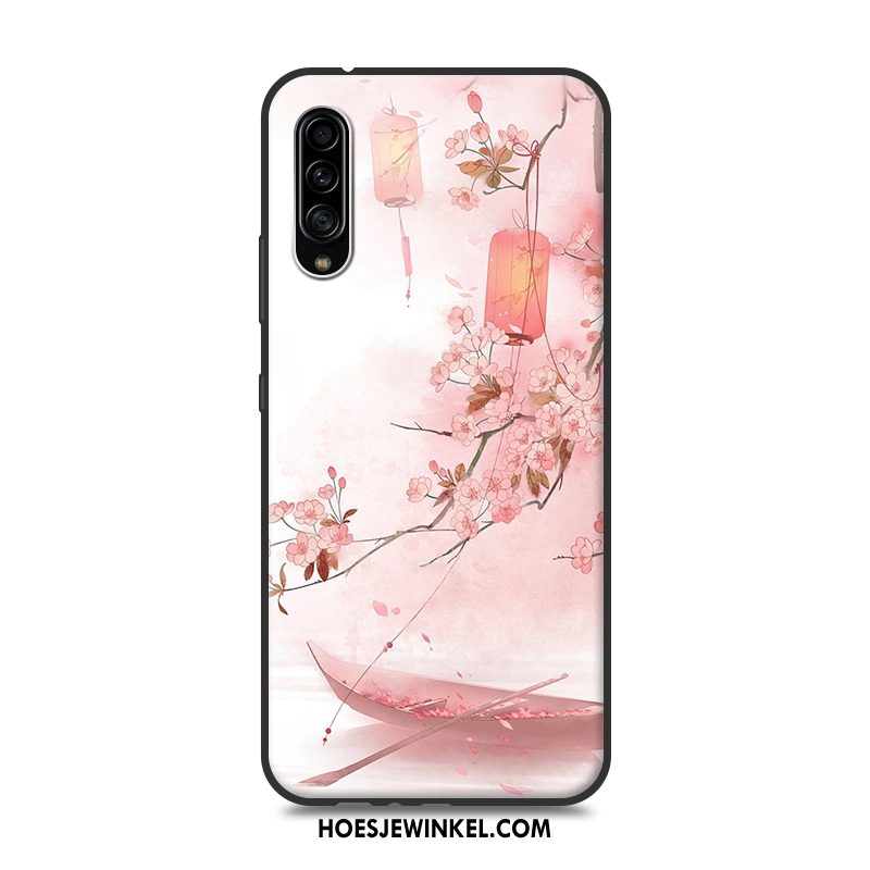 Samsung Galaxy A90 5g Hoesje Bescherming Chinese Stijl Hoes, Samsung Galaxy A90 5g Hoesje Roze Mobiele Telefoon