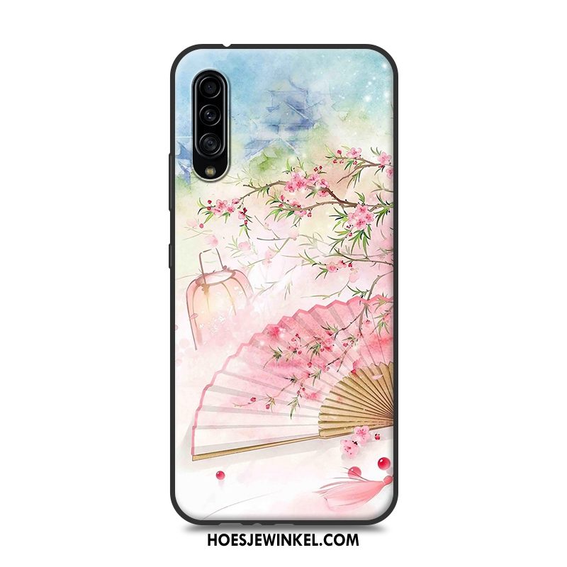 Samsung Galaxy A90 5g Hoesje Bescherming Chinese Stijl Hoes, Samsung Galaxy A90 5g Hoesje Roze Mobiele Telefoon