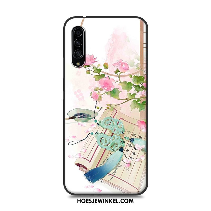 Samsung Galaxy A90 5g Hoesje Bescherming Chinese Stijl Hoes, Samsung Galaxy A90 5g Hoesje Roze Mobiele Telefoon