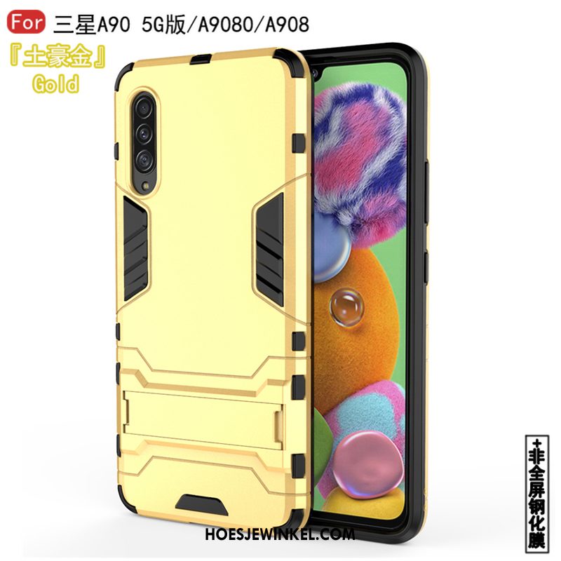 Samsung Galaxy A90 5g Hoesje Hard Persoonlijk Anti-fall, Samsung Galaxy A90 5g Hoesje Siliconen Wit