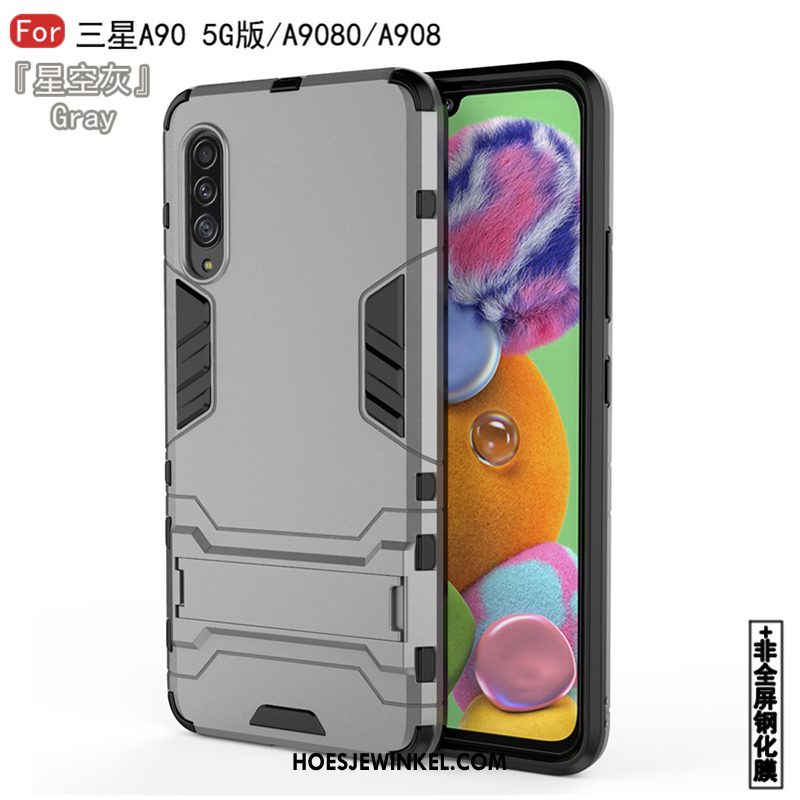 Samsung Galaxy A90 5g Hoesje Hard Persoonlijk Anti-fall, Samsung Galaxy A90 5g Hoesje Siliconen Wit