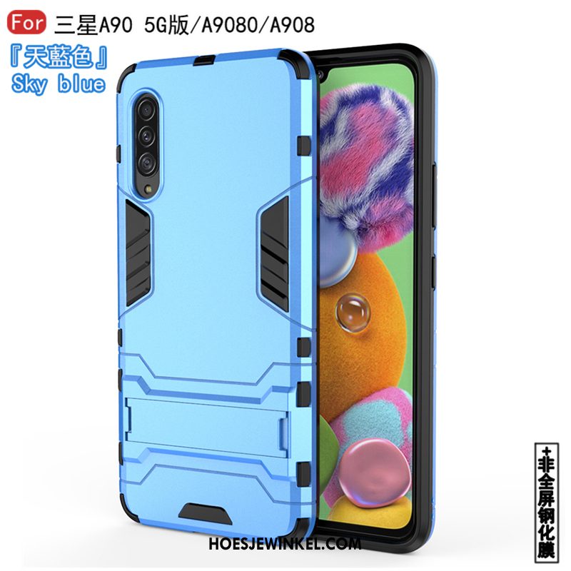 Samsung Galaxy A90 5g Hoesje Hard Persoonlijk Anti-fall, Samsung Galaxy A90 5g Hoesje Siliconen Wit