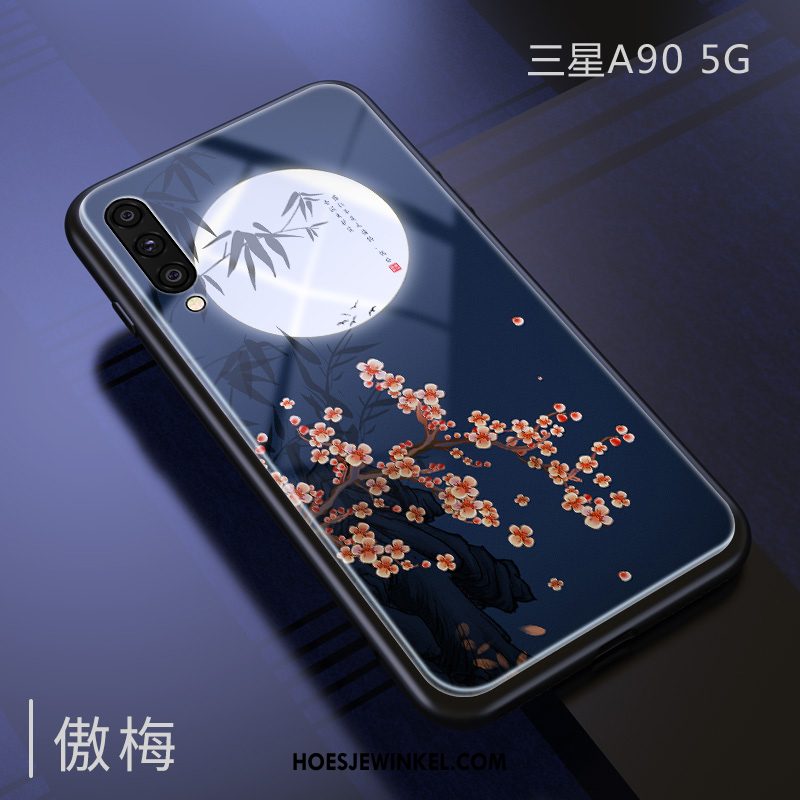 Samsung Galaxy A90 5g Hoesje Wind Trend Spiegel, Samsung Galaxy A90 5g Hoesje Chinese Stijl Net Red