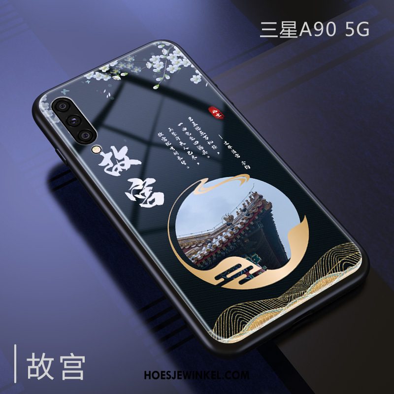 Samsung Galaxy A90 5g Hoesje Wind Trend Spiegel, Samsung Galaxy A90 5g Hoesje Chinese Stijl Net Red