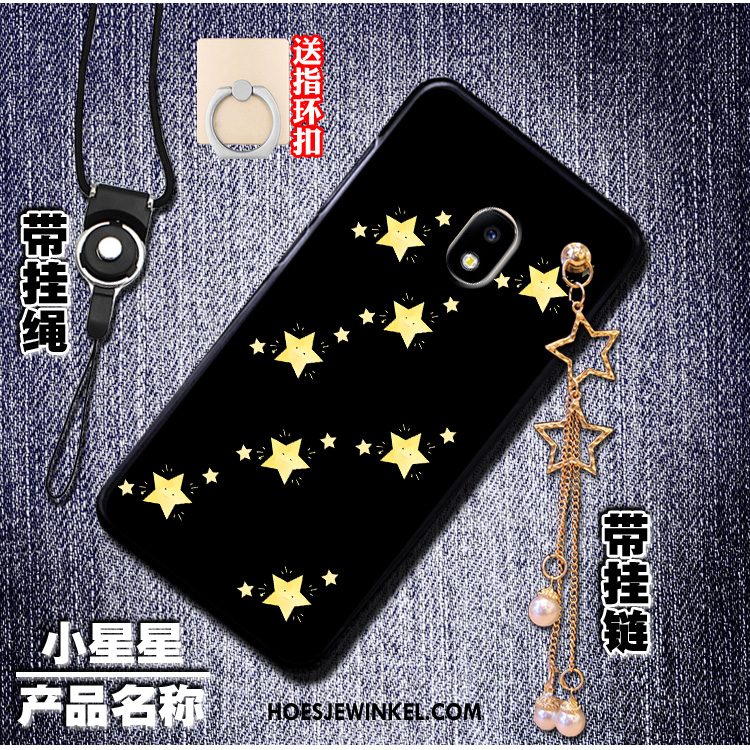 Samsung Galaxy J3 2017 Hoesje Hoes Bescherming Ster, Samsung Galaxy J3 2017 Hoesje Zwart Hanger