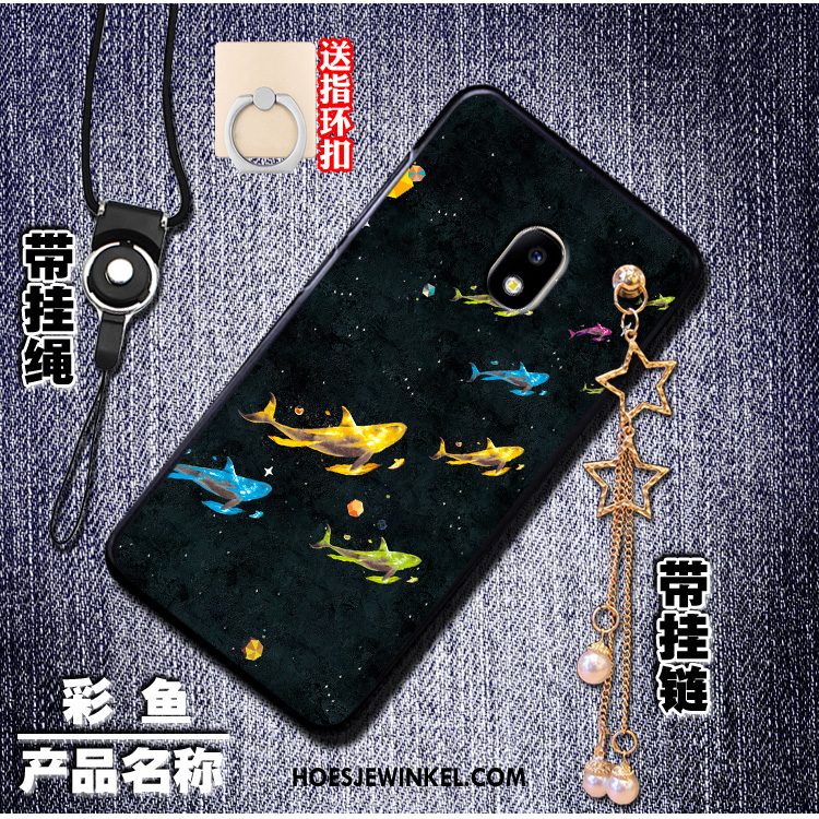 Samsung Galaxy J3 2017 Hoesje Hoes Bescherming Ster, Samsung Galaxy J3 2017 Hoesje Zwart Hanger
