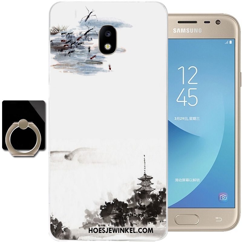 Samsung Galaxy J3 2017 Hoesje Mobiele Telefoon Zacht Inkt, Samsung Galaxy J3 2017 Hoesje All Inclusive Anti-fall