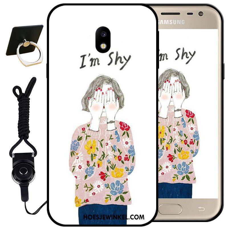 Samsung Galaxy J3 2017 Hoesje Spotprent Zacht Hanger, Samsung Galaxy J3 2017 Hoesje Bescherming Mobiele Telefoon