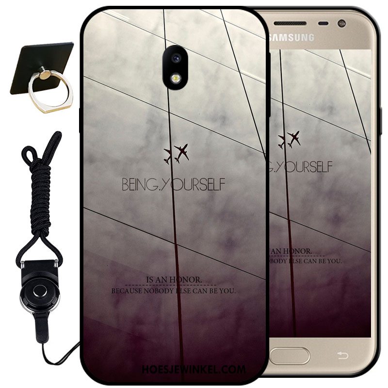 Samsung Galaxy J3 2017 Hoesje Spotprent Zacht Hanger, Samsung Galaxy J3 2017 Hoesje Bescherming Mobiele Telefoon