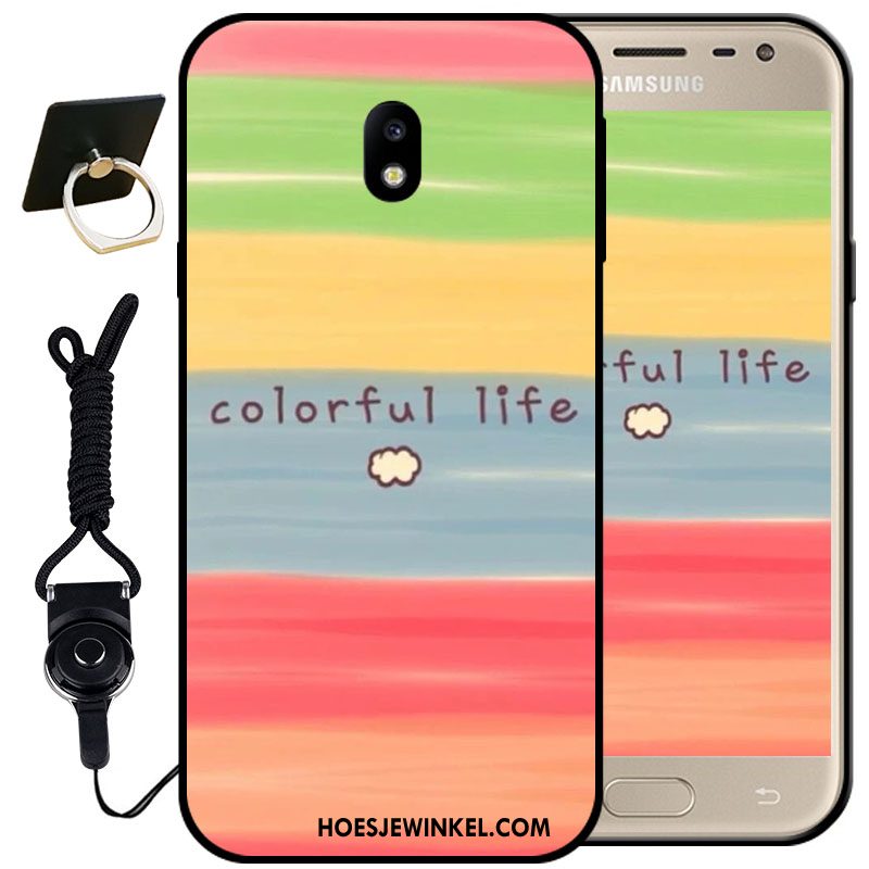 Samsung Galaxy J3 2017 Hoesje Spotprent Zacht Hanger, Samsung Galaxy J3 2017 Hoesje Bescherming Mobiele Telefoon