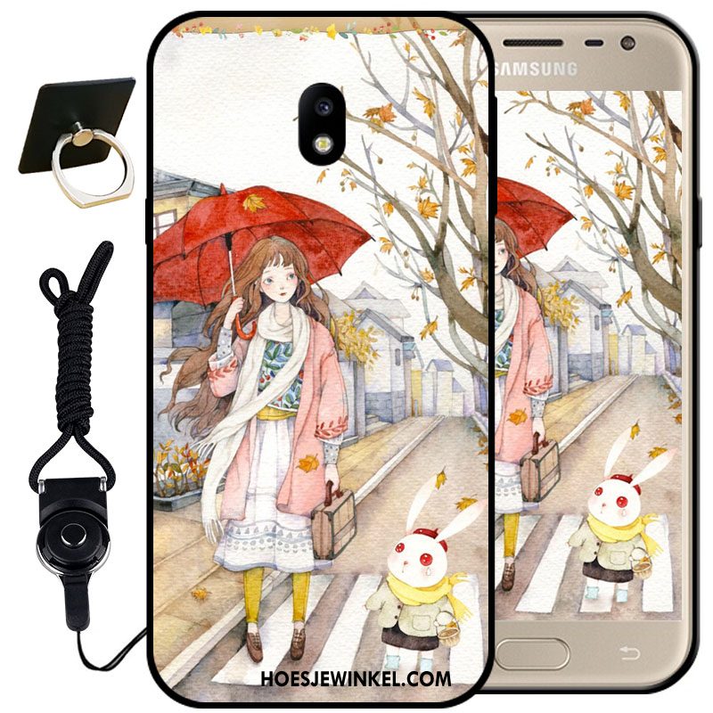 Samsung Galaxy J3 2017 Hoesje Spotprent Zacht Hanger, Samsung Galaxy J3 2017 Hoesje Bescherming Mobiele Telefoon