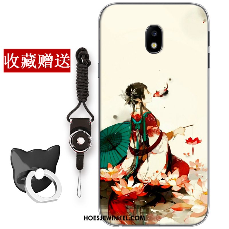 Samsung Galaxy J3 2017 Hoesje Ster Kunst Zacht, Samsung Galaxy J3 2017 Hoesje Geel Hoes