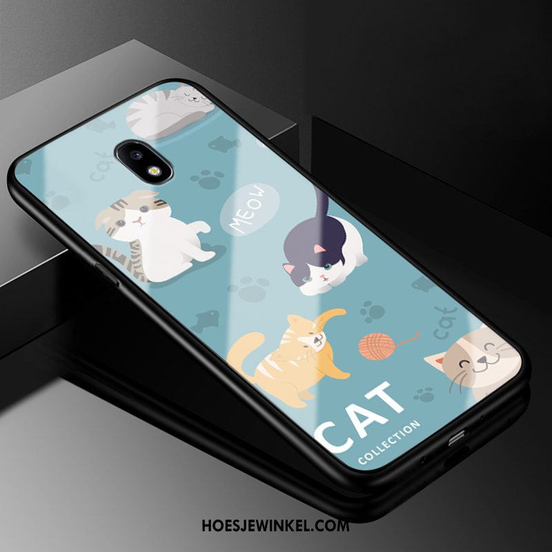 Samsung Galaxy J5 2017 Hoesje Bescherming Mooie Spotprent, Samsung Galaxy J5 2017 Hoesje Siliconen Kat