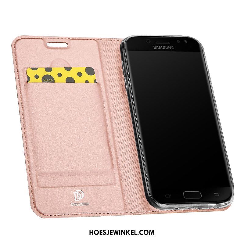 Samsung Galaxy J5 2017 Hoesje Hoes Ster Rose Goud, Samsung Galaxy J5 2017 Hoesje Mobiele Telefoon