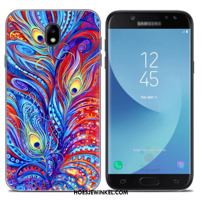 Samsung Galaxy J5 2017 Hoesje Mobiele Telefoon Blauw Ster, Samsung Galaxy J5 2017 Hoesje Nieuw All Inclusive