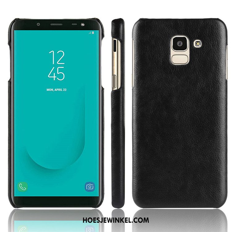 Samsung Galaxy J6 Hoesje Bescherming Anti-fall Kwaliteit, Samsung Galaxy J6 Hoesje Hard Patroon Braun