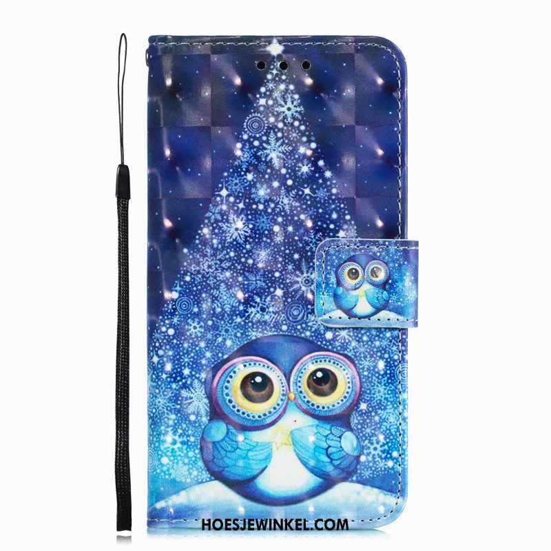 Samsung Galaxy J6 Hoesje Zacht Leren Etui Bescherming, Samsung Galaxy J6 Hoesje Hoes Purper