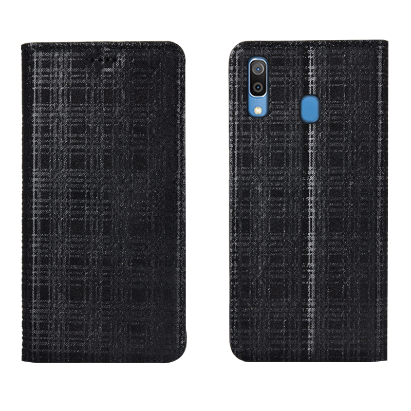 Samsung Galaxy M20 Hoesje Leren Etui All Inclusive Mobiele Telefoon, Samsung Galaxy M20 Hoesje Folio Fluweel Braun