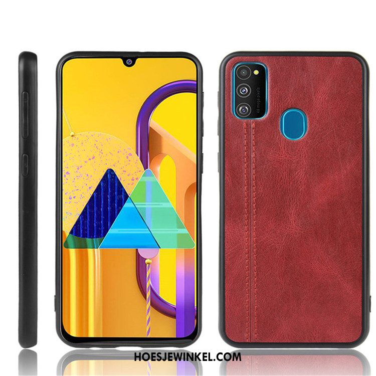 Samsung Galaxy M30s Hoesje Bescherming Hard Mobiele Telefoon, Samsung Galaxy M30s Hoesje Hoes Zwart