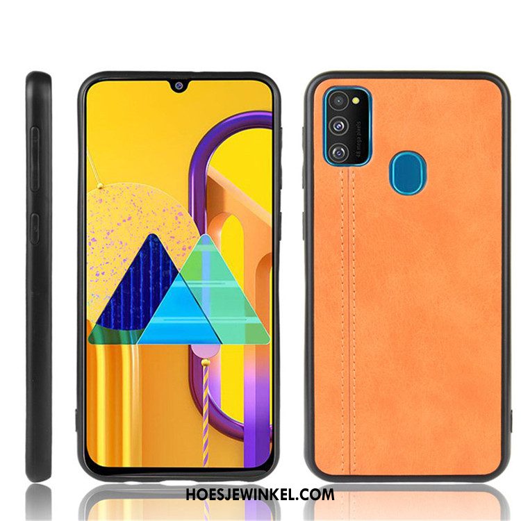 Samsung Galaxy M30s Hoesje Bescherming Hard Mobiele Telefoon, Samsung Galaxy M30s Hoesje Hoes Zwart