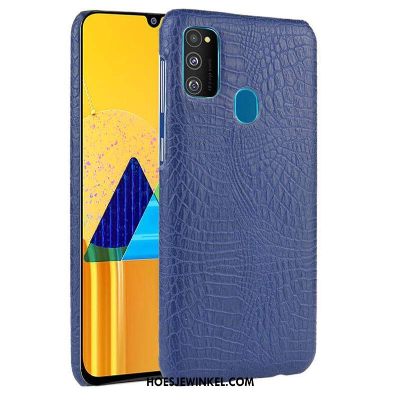 Samsung Galaxy M30s Hoesje Mobiele Telefoon Hoes Ster, Samsung Galaxy M30s Hoesje Patroon Achterklep Orange