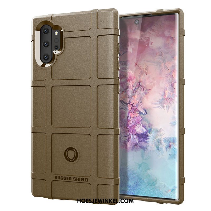 Samsung Galaxy Note 10+ Hoesje Anti-fall Grijs Hoes, Samsung Galaxy Note 10+ Hoesje Mobiele Telefoon Siliconen