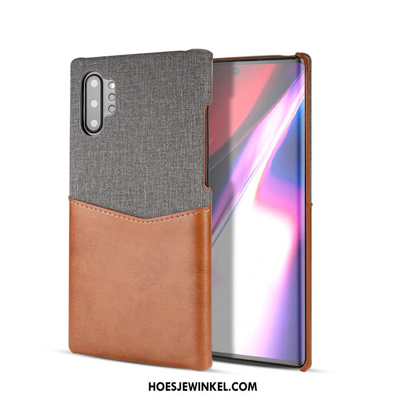 Samsung Galaxy Note 10+ Hoesje Anti-fall Hoes Ster, Samsung Galaxy Note 10+ Hoesje Kaart Rood