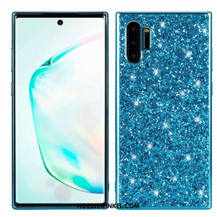 Samsung Galaxy Note 10+ Hoesje Anti-fall Roze Ster, Samsung Galaxy Note 10+ Hoesje Mobiele Telefoon Blauw