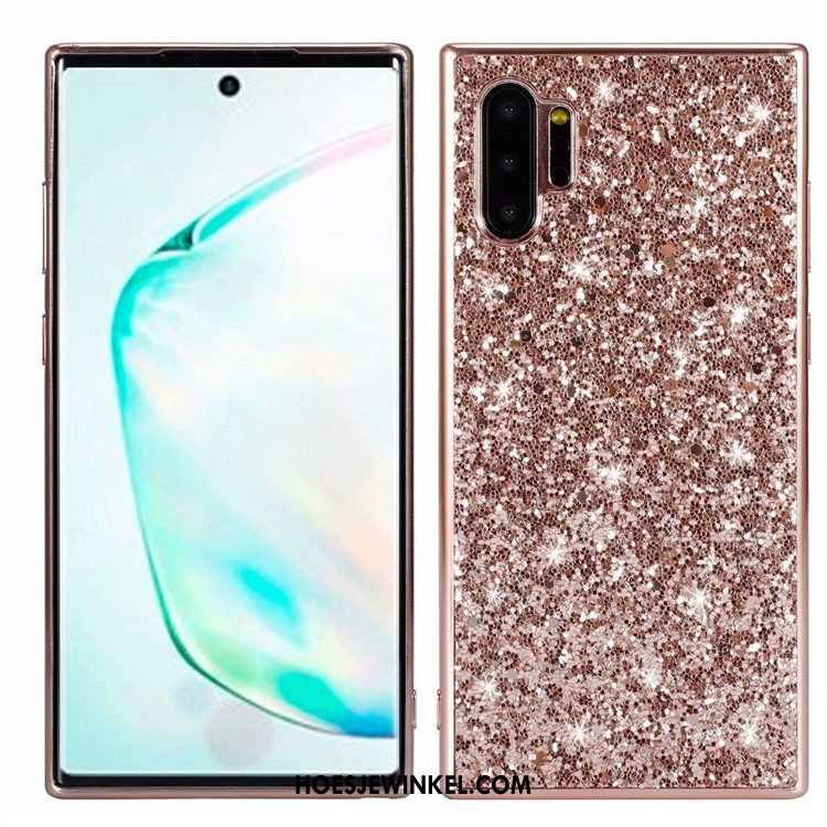 Samsung Galaxy Note 10+ Hoesje Anti-fall Roze Ster, Samsung Galaxy Note 10+ Hoesje Mobiele Telefoon Blauw