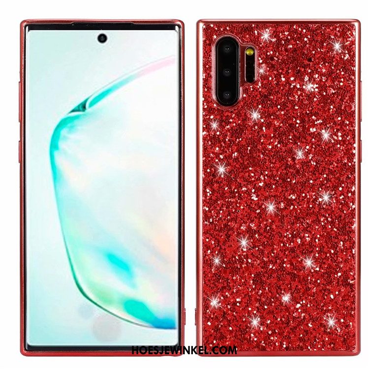 Samsung Galaxy Note 10+ Hoesje Anti-fall Roze Ster, Samsung Galaxy Note 10+ Hoesje Mobiele Telefoon Blauw