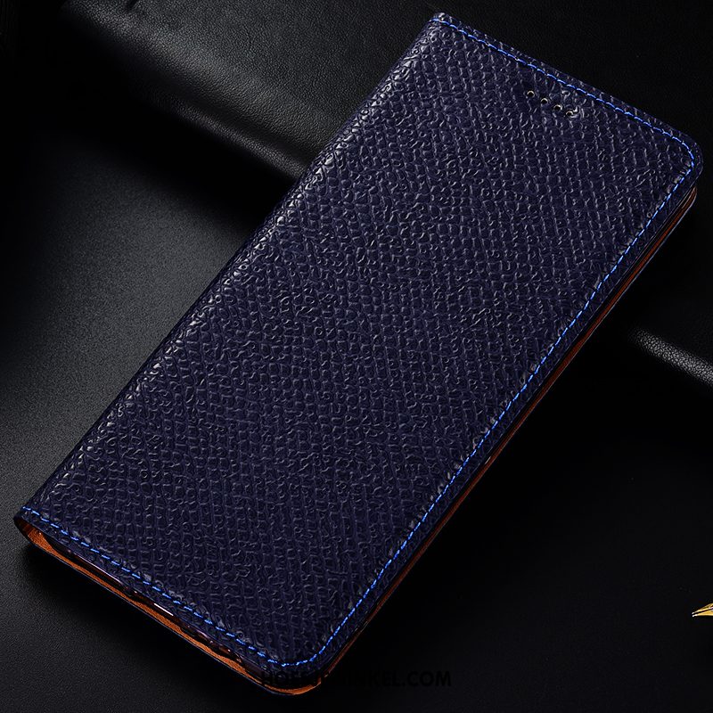 Samsung Galaxy Note 10+ Hoesje Anti-fall Ster Leren Etui, Samsung Galaxy Note 10+ Hoesje Bescherming Folio Braun