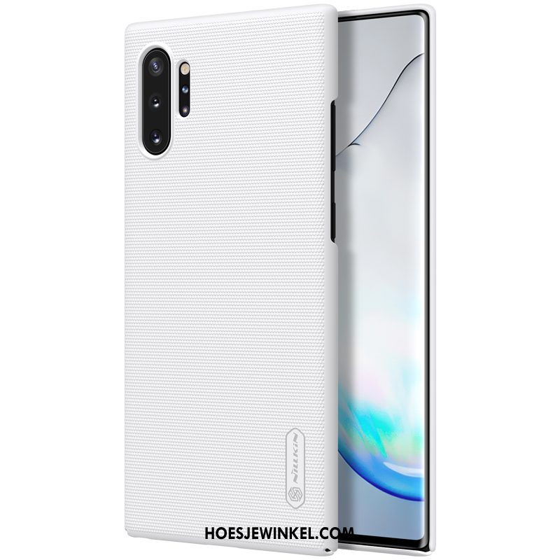 Samsung Galaxy Note 10+ Hoesje Antislip Hoes Wit, Samsung Galaxy Note 10+ Hoesje Hard Schrobben