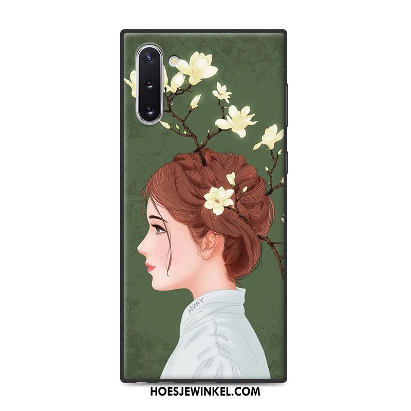 Samsung Galaxy Note 10 Hoesje Kunst Geel Eenvoudige, Samsung Galaxy Note 10 Hoesje Vers Wind