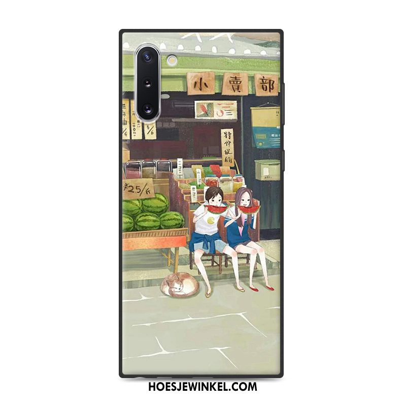 Samsung Galaxy Note 10 Hoesje Kunst Geel Eenvoudige, Samsung Galaxy Note 10 Hoesje Vers Wind