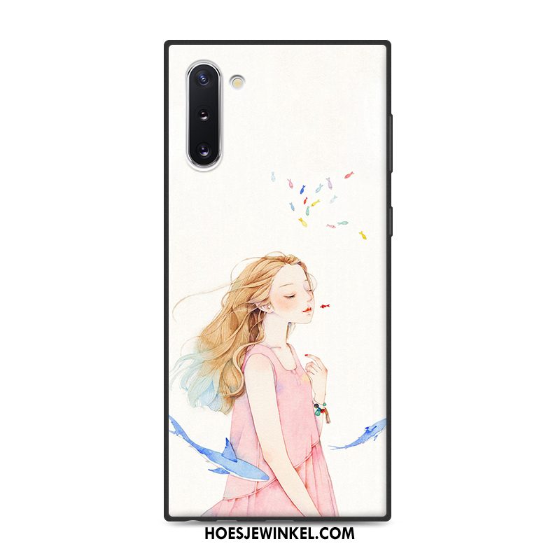 Samsung Galaxy Note 10 Hoesje Kunst Geel Eenvoudige, Samsung Galaxy Note 10 Hoesje Vers Wind