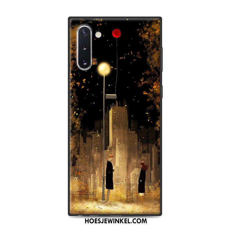 Samsung Galaxy Note 10 Hoesje Kunst Geel Eenvoudige, Samsung Galaxy Note 10 Hoesje Vers Wind