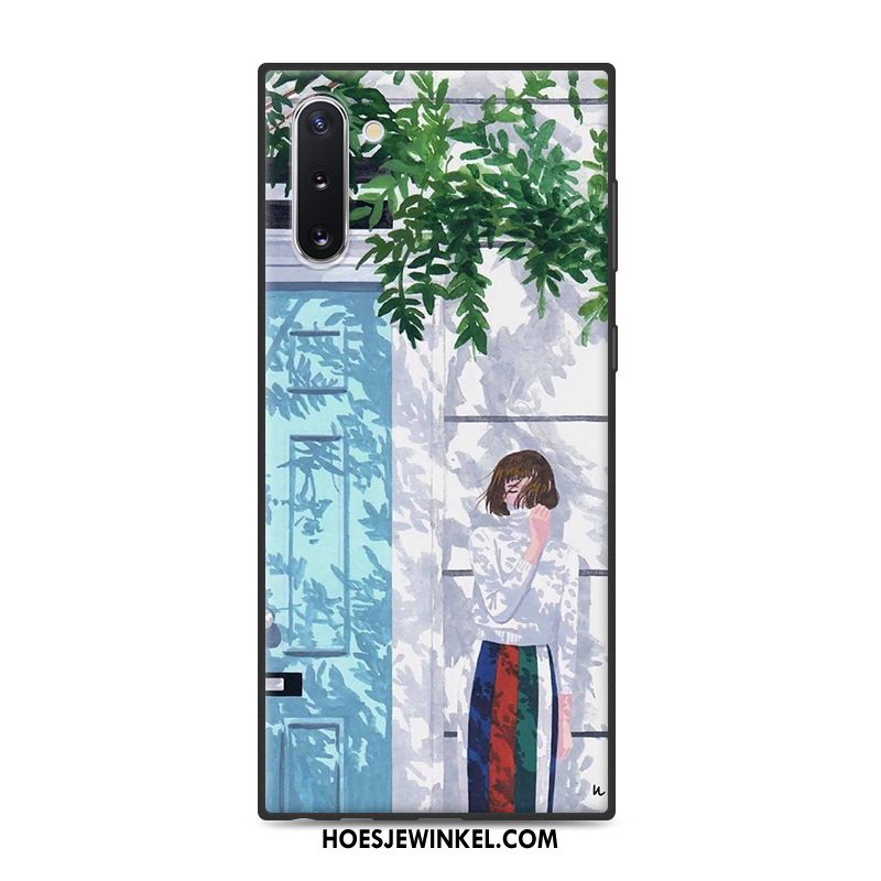 Samsung Galaxy Note 10 Hoesje Kunst Geel Eenvoudige, Samsung Galaxy Note 10 Hoesje Vers Wind