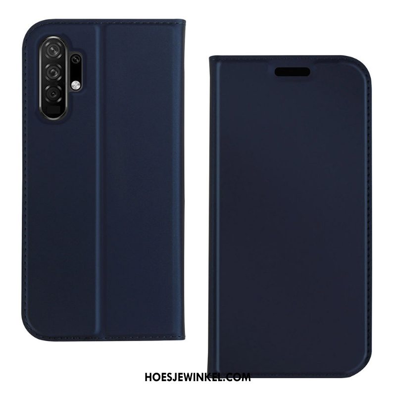 Samsung Galaxy Note 10+ Hoesje Leren Etui Mobiele Telefoon Zwart, Samsung Galaxy Note 10+ Hoesje Folio Ster