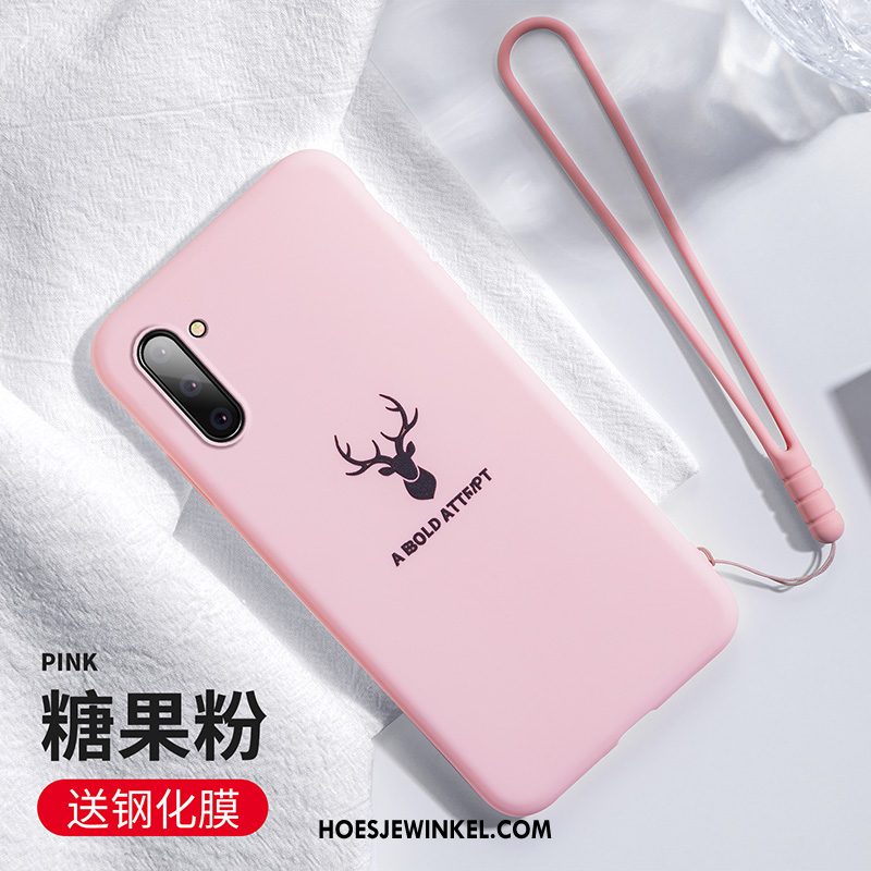 Samsung Galaxy Note 10 Hoesje Licht Eenvoudige Roze, Samsung Galaxy Note 10 Hoesje Anti-fall Ster