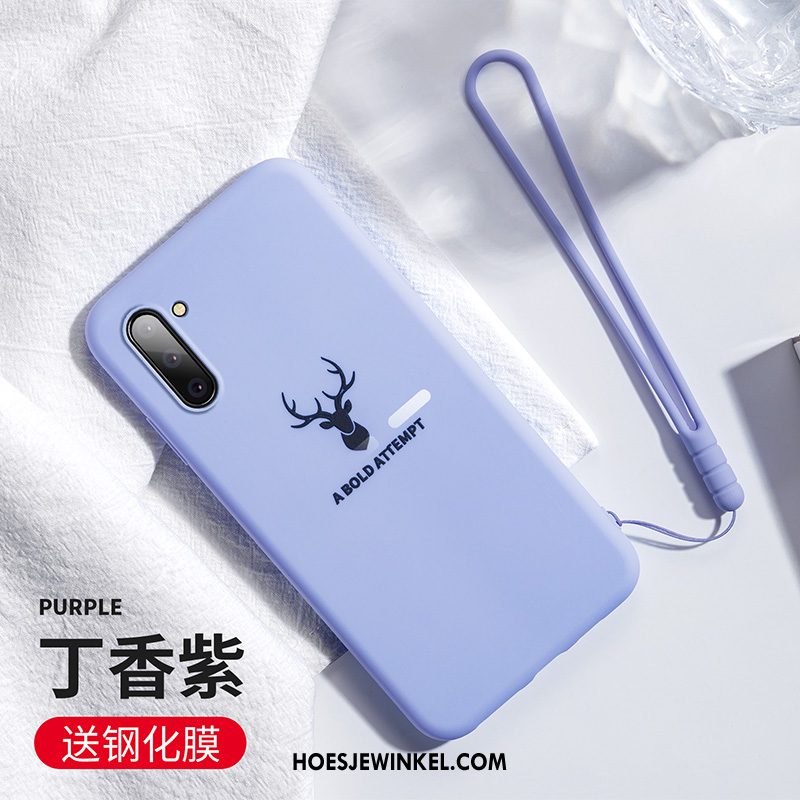 Samsung Galaxy Note 10 Hoesje Licht Eenvoudige Roze, Samsung Galaxy Note 10 Hoesje Anti-fall Ster