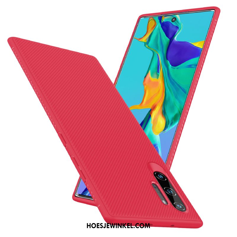 Samsung Galaxy Note 10+ Hoesje Mobiele Telefoon Keperbinding All Inclusive, Samsung Galaxy Note 10+ Hoesje Ster Zwart