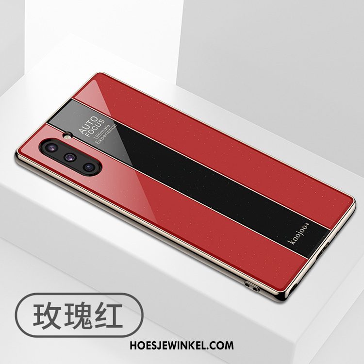 Samsung Galaxy Note 10 Hoesje Mode Hoes Wit, Samsung Galaxy Note 10 Hoesje Ster Plating