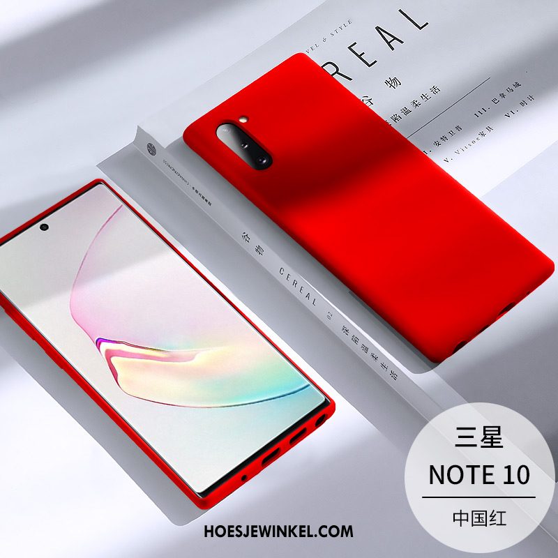 Samsung Galaxy Note 10 Hoesje Net Red Siliconen Anti-fall, Samsung Galaxy Note 10 Hoesje Bescherming Dun