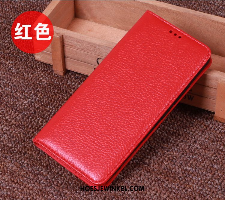 Samsung Galaxy Note 10+ Hoesje Rood Ster Mobiele Telefoon, Samsung Galaxy Note 10+ Hoesje Leren Etui Bescherming