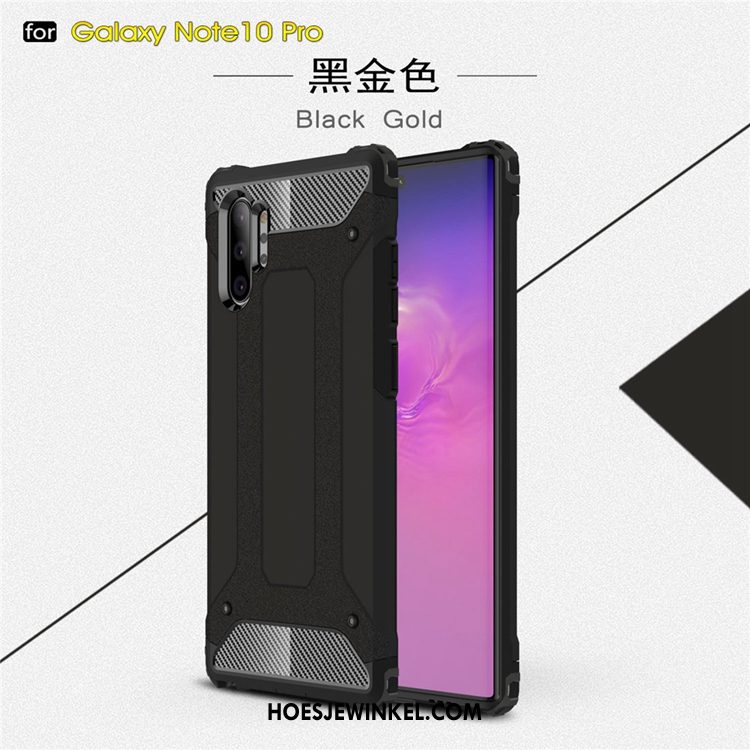 Samsung Galaxy Note 10+ Hoesje Siliconen Blauw Mobiele Telefoon, Samsung Galaxy Note 10+ Hoesje Anti-fall Hoes