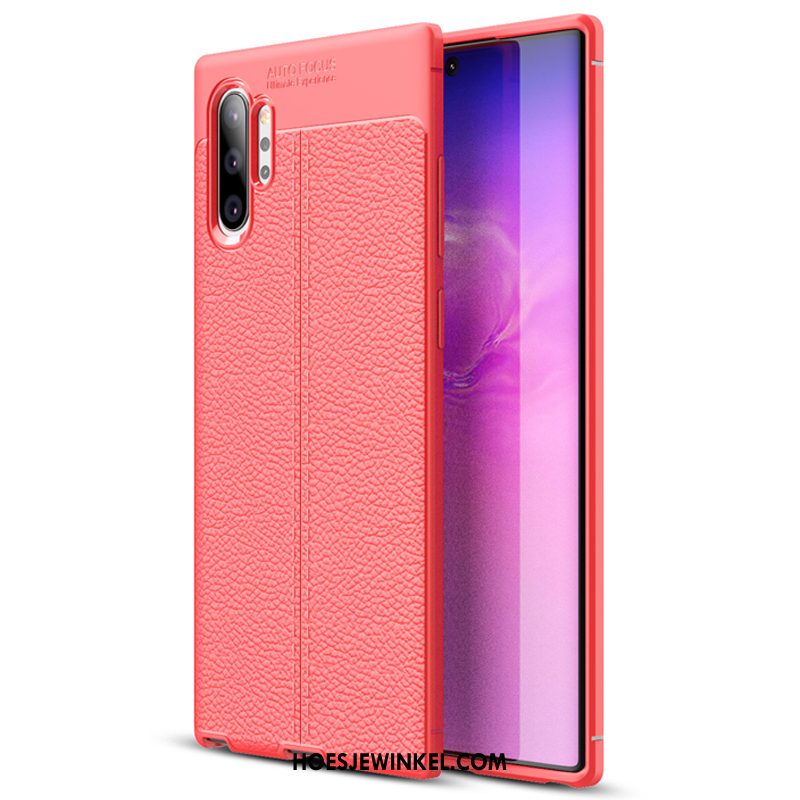 Samsung Galaxy Note 10+ Hoesje Siliconenhoesje Nieuw Zacht, Samsung Galaxy Note 10+ Hoesje Rood Soort Aziatische Vrucht