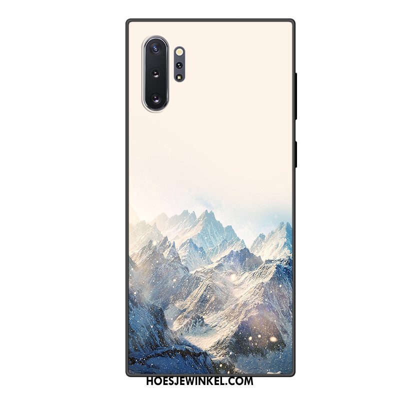 Samsung Galaxy Note 10+ Hoesje Spotprent Ster Purper, Samsung Galaxy Note 10+ Hoesje Bescherming Hoes