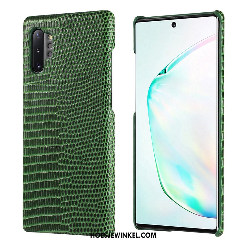 Samsung Galaxy Note 10+ Hoesje Ster Groen Mobiele Telefoon, Samsung Galaxy Note 10+ Hoesje