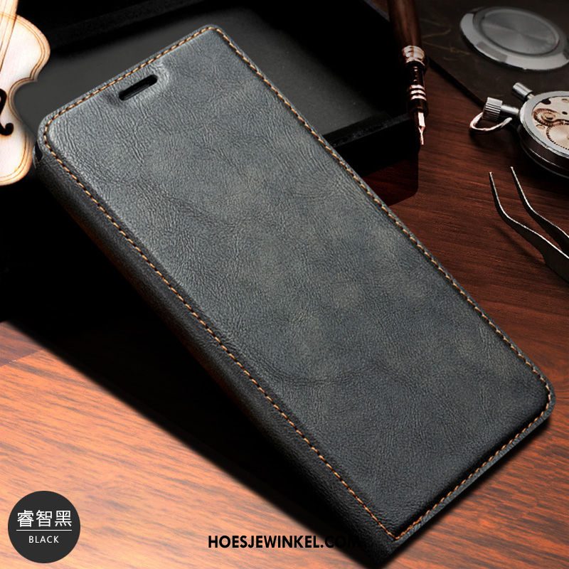 Samsung Galaxy Note 10 Hoesje Ster Mobiele Telefoon Folio, Samsung Galaxy Note 10 Hoesje Leren Etui Bescherming Braun