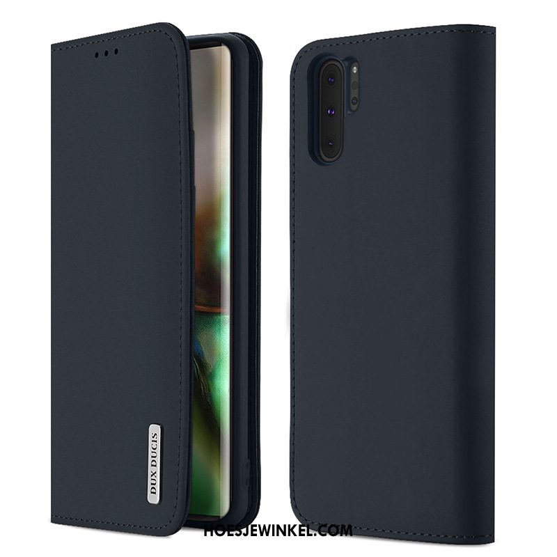 Samsung Galaxy Note 10+ Hoesje Ster Mobiele Telefoon Leren Etui, Samsung Galaxy Note 10+ Hoesje Rood